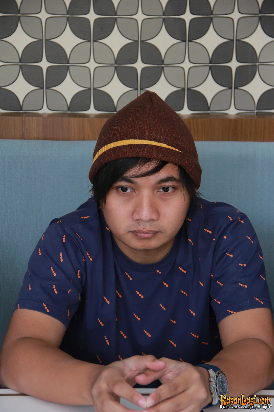 Brian tetap tegar hingga tak kuasa menahan tangisnya @ KapanLagi.com/Agus Apriyanto