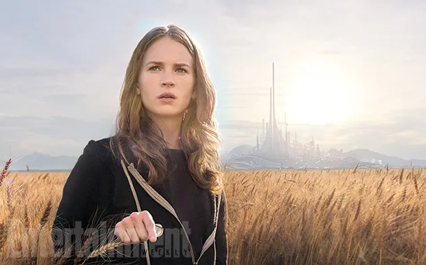 Britt Robert saat berakting dalam film TOMORROWLAND @tomorrowland-movie.com