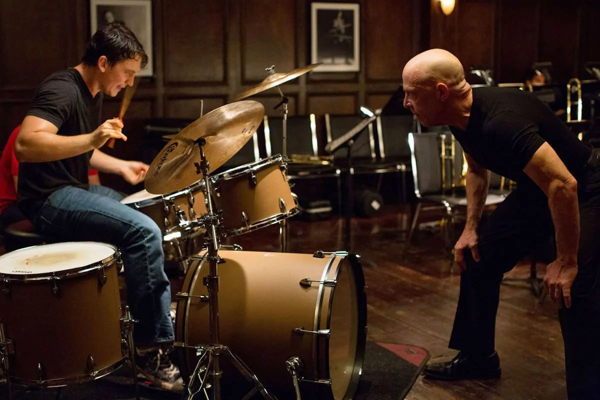Miles Teller dan J.K. Simmons dalam WHIPLASH/©Blumhouse Production