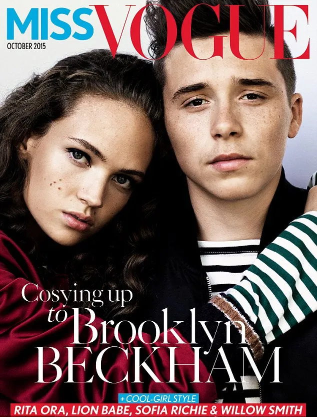 Brooklyn Beckham dan Adienne pernah jadi cover majalah © Miss Vogue