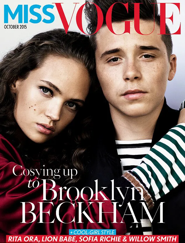 Brooklyn jadi model cover majalah © Miss Vogue