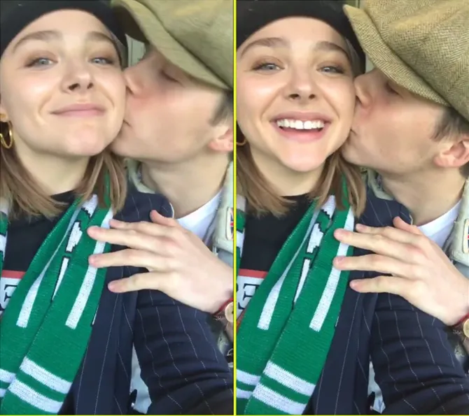 Screencapt video romantis Brooklyn dan Chloe © instagram.com/chloegmoretz