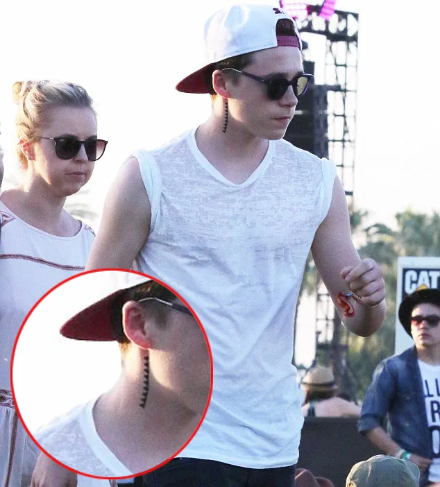 Tato palsu Brooklyn, keren? @ dailymail.co.uk