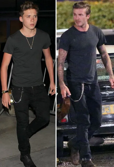Bagaimana? Sudah yakin jika Brooklyn benar-benar mirip David? @ dailymail.co.uk