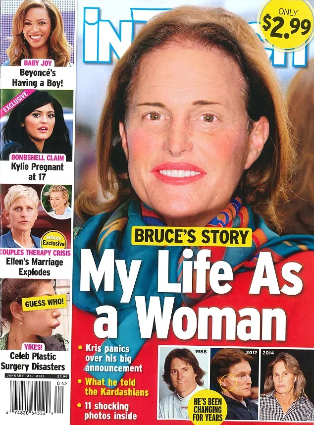 Bruce dalam cover majalah InTouch @ InTouch Magazine