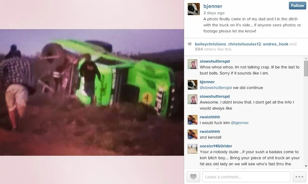 Momen kejadian yang berhasil tertangkap kamera @ instagram.com/bjenner