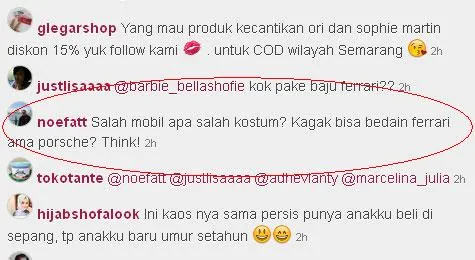 Komentar pedas netizen @foto: @foto: instagram.com/barbie_bellashofie