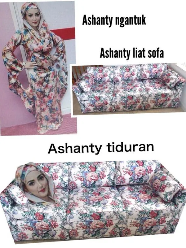 Parodi gaun Ashanty. @twitter.com/cenayangfilm