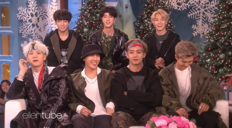 BTS saat di acara The Ellen Show dulu © ellentube