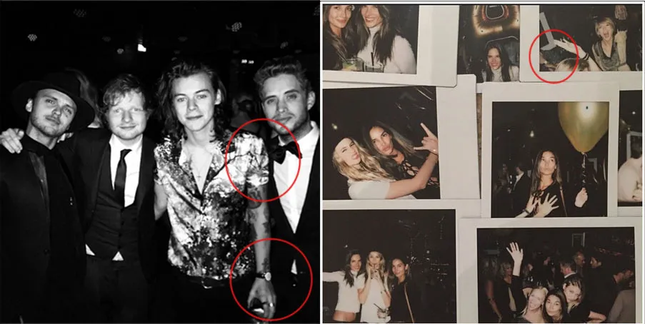 Tangan di dekat Taylor Swift adalah milik Harry Styles ©Istimewa