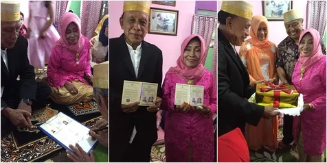 Wanita asal Makassar ini baru mengakhiri masa lajangnya di usia 71 tahun © KapanLagi.com®