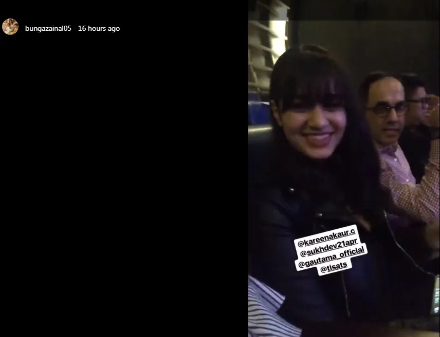 Bunga nonton bareng suami dan anak tirinya, Kareena Kaur ©instagram/bungazainal05