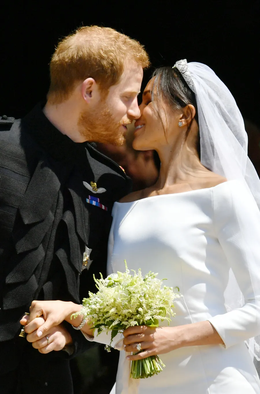 Buket bunga ini dipetik langsung oleh Harry di taman milik Putri Diana © AFP