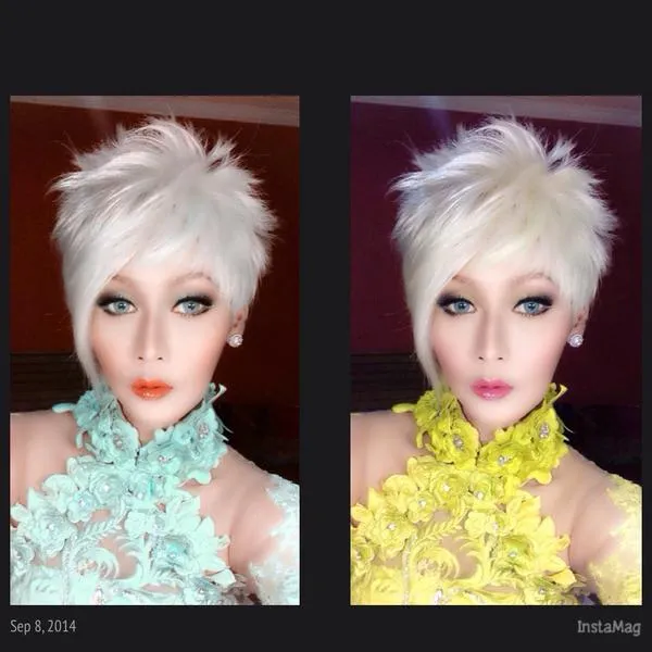 Inul dengan faya rambut barunya. / Inul Daratista Official Twitter