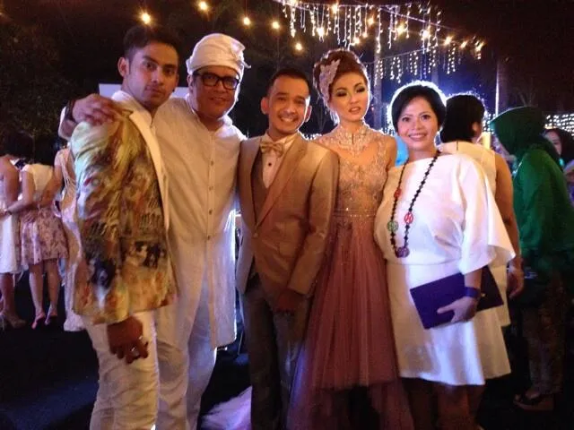 Resepsi pernikahan Ruben dan Wenda. ©@jeffrywaworuntu