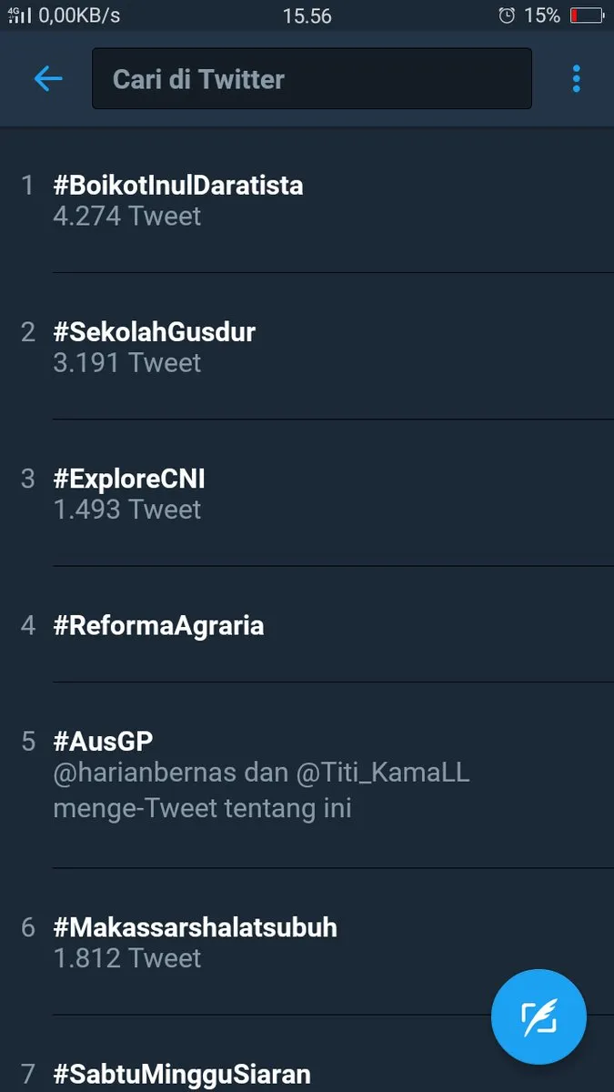 Aksi boikot Inul jadi trending topic. © twitter @mayasaridm