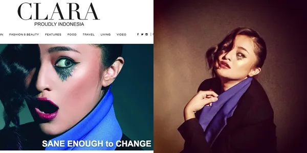 Mrshanda dengan makeup menyeramkan. / Marshanda Official Instagram