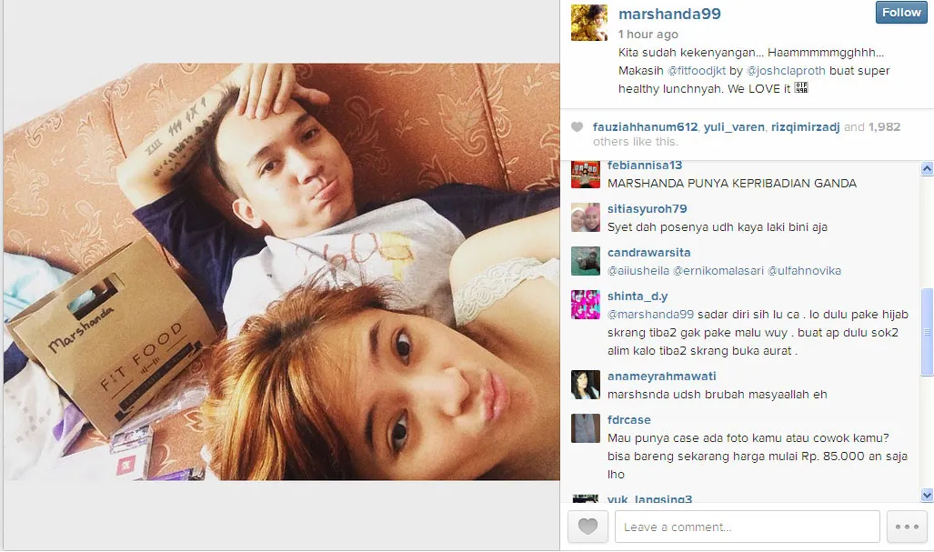 Egi John - Marshanda @foto: Instagram/marshanda99