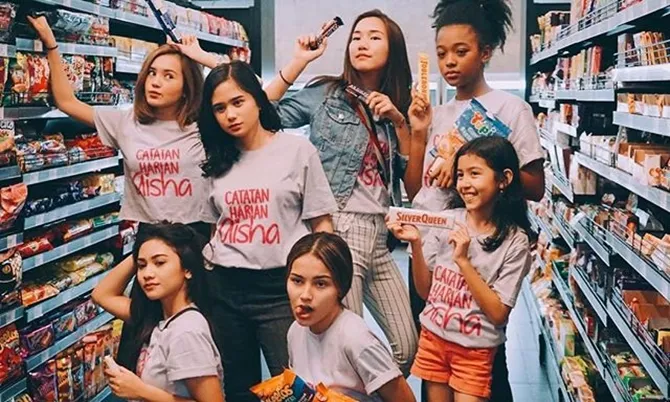 Keseruan para pemain sinetron 'CATATAN HARIAN AISYAH' (credit: instagram.com/tissabiani)
