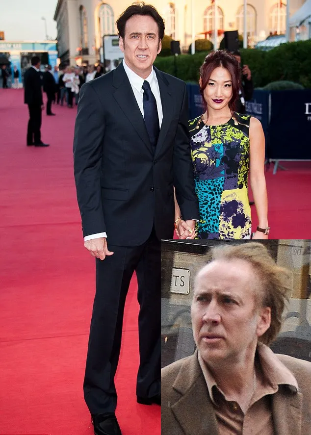 Nicolas Cage dan istrinya @ dailymail.co.uk
