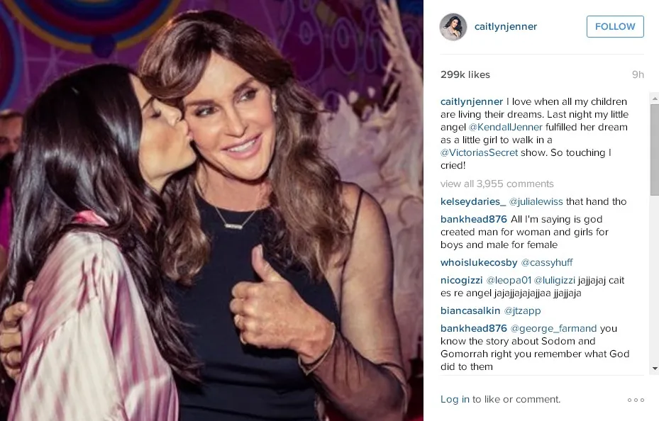 Ungkapan bahagia Caitlyn untuk Kendall © instagram.com/caitlynjenner