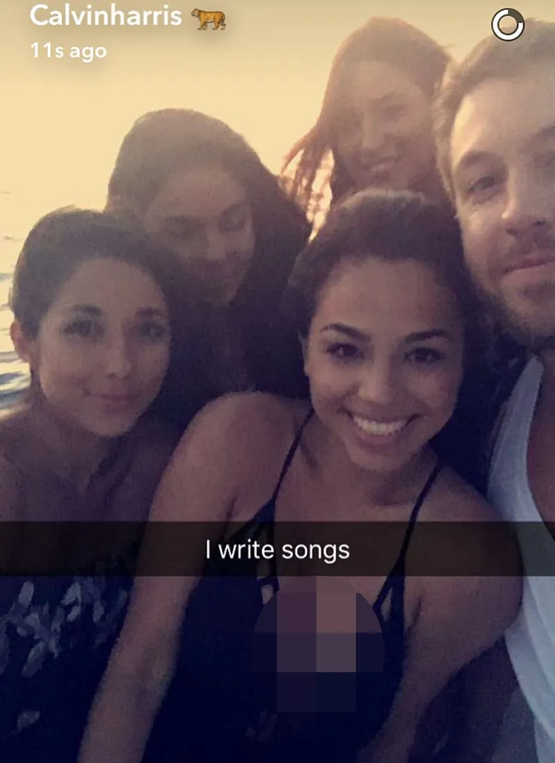 Calvin Harris © Snapchat