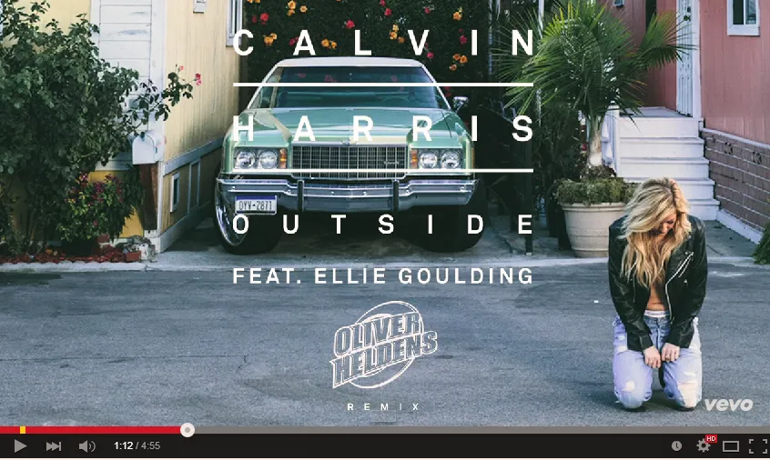 Outside remix © Calvin Harris/youtube