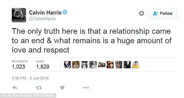 Calvin buka suara usai putus dari Taylor © twitter.com/calvinharris