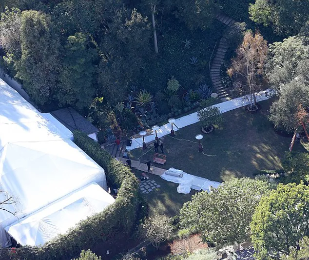 Venue pernikahan Cameron dan Benji @ dailymail.co.uk