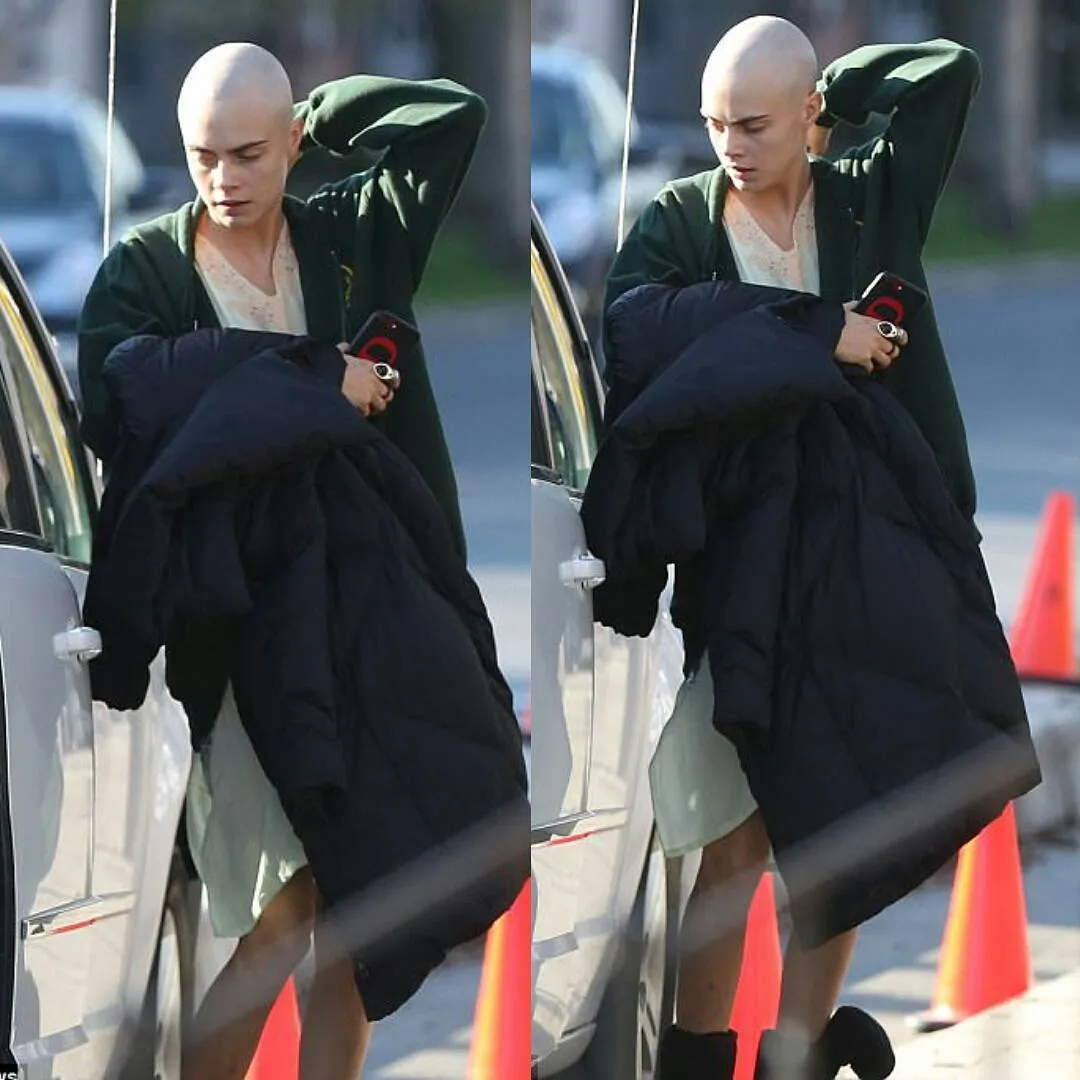 Bikin terkejut! Cara Delevingne cukur habis rambut di kepalanya © instagram.com/cara_adicecream
