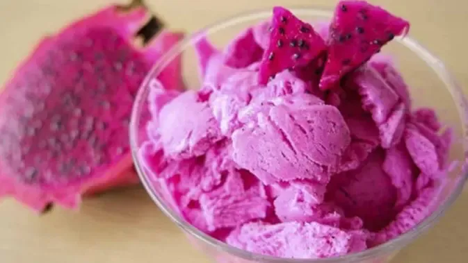 Cara Membuat Es Krim Buah Naga yang Praktis