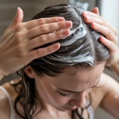 2. Cara Menggunakan Kondisioner Rambut Tanpa Bilas (Leave-In Conditioner) (c) Ilustrasi AI