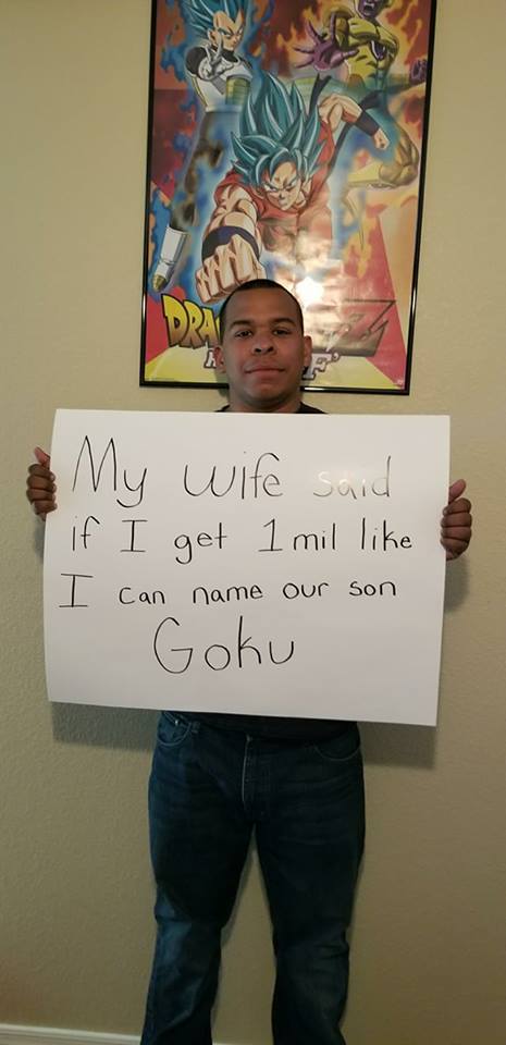 Demi Son Goku, 1 juta like bukan masalah! © facebook.com/Carlos Sanchez