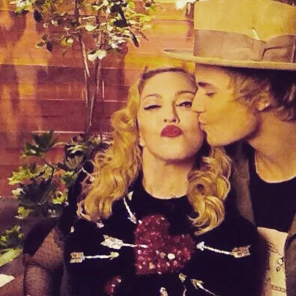Justin Bieber cium pipi Madonna © Twitter/Madonna