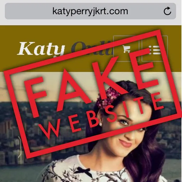 Website palsu tiket konser Katy Perry @foto: twitter.com/IsmayaLive