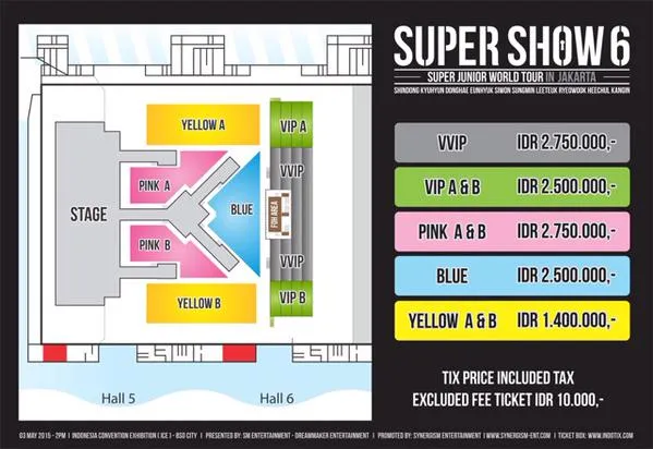 Seat Plan Super Show 6 @foto: twitter.com/synergism_En