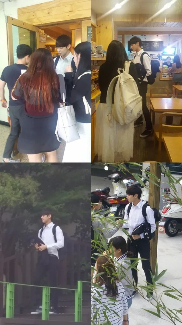Foto Cha Eun Woo saat sedang di kampus © istimewa