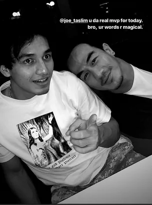 Jefri Nichol dan Joe Taslim / Credit: Instagram - chandraliow