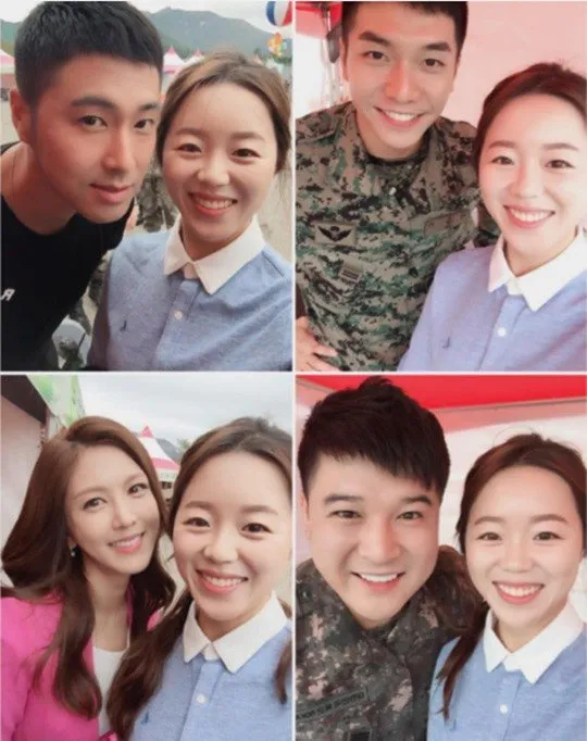 Foto Chang Hye Jin bersama para selebritis © Chang Hye Jin's IG