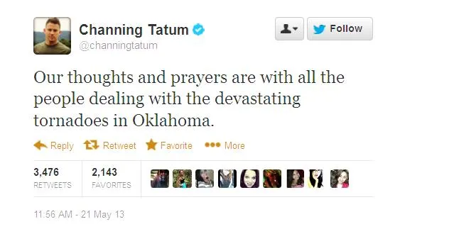 Channing Tatum @twitter.