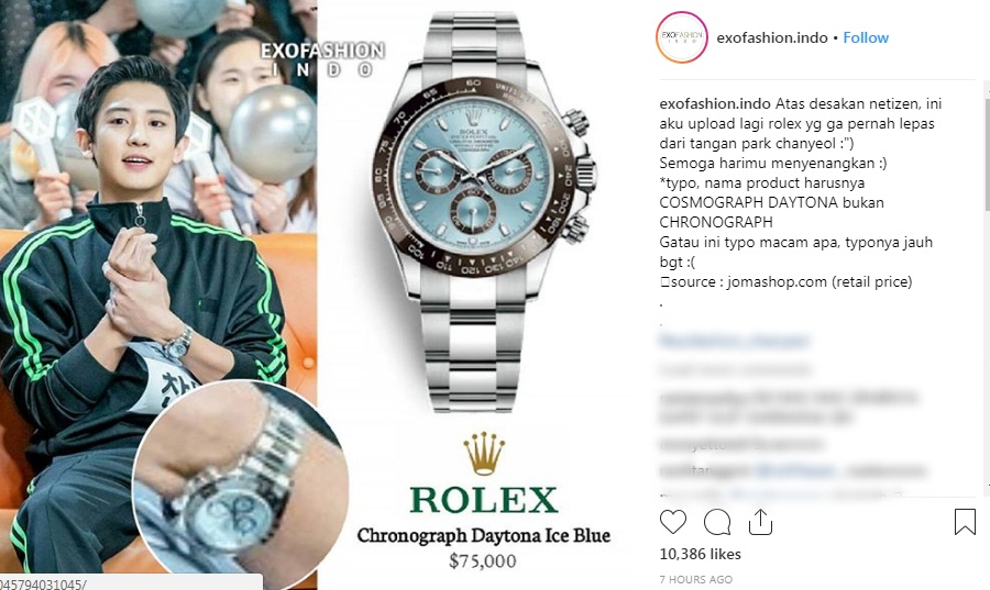 jam rolex chanyeol