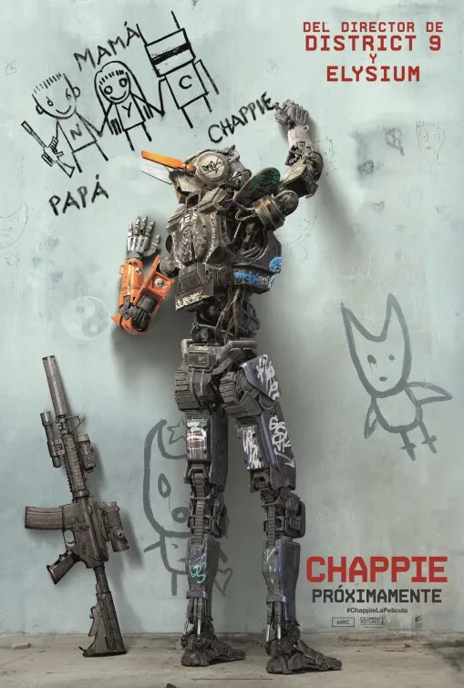 Meski gahar, sebenarnya Chappie adalah AI polos layaknya anak-anak/©Sony Pictures