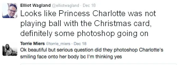 Komentar netizen soal foto Putri Charlotte © Twitter.com