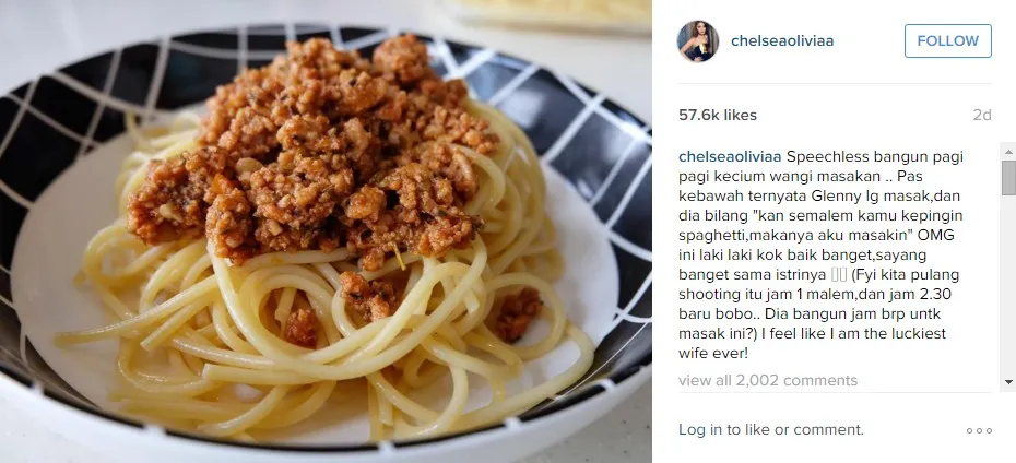 Cara romantis Glenn untuk menyenangkan hati Chelsea © instagram.com/chelseaoliviaa