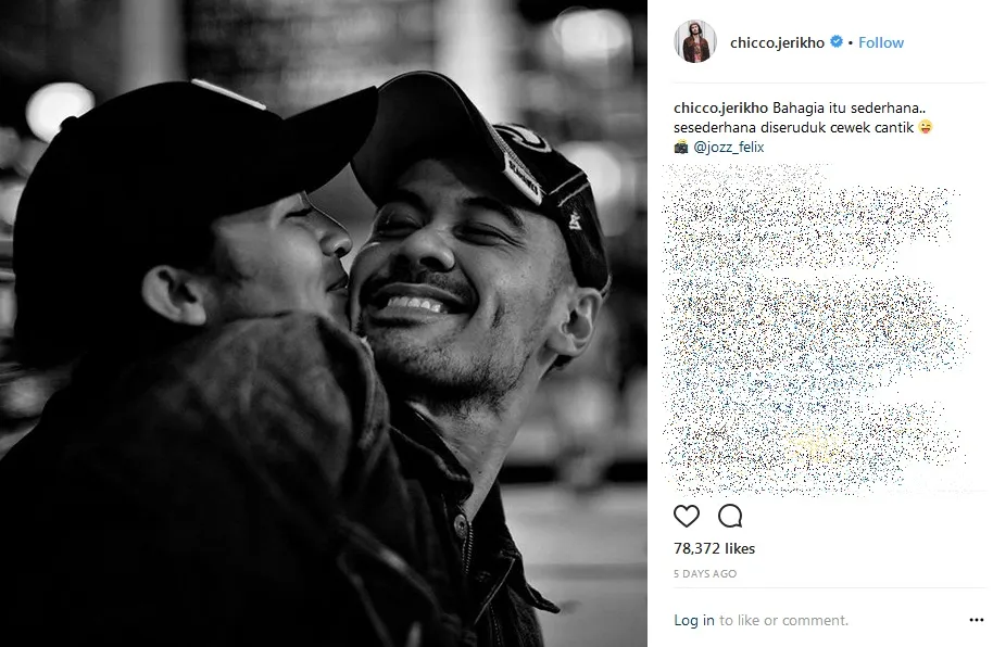 Chicco Jerikho unggah potret manis dengan Putri Marino. Credit: via instagram.com/chicco.jerikho