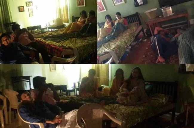 Shafaq dan pemain 'Chidiya Ghar' gelap-gelapan di sini. @tellychakkar