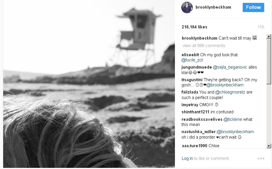 Broklyn Beckham unggah foto rambut Chloe Moretz © Instagram.com/brooklynbeckham