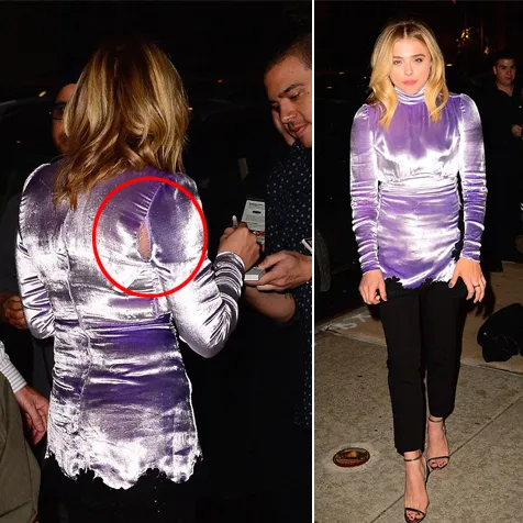 Baju Chloe robek di depan umum © istimewa