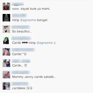 Komentar netizen mengenai foto unggahan Chloe / © Instagram