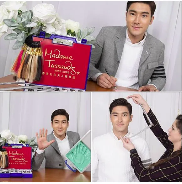 Choi Siwon saat datang ke galeri Madam Tussauds untuk dibuat patung lilin. ©koreaboo.com